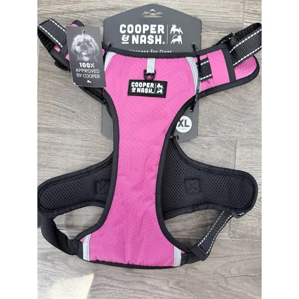 Cooper And Nash, Dog Harness, Pink And Black Extra Large New